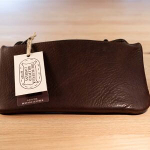 Brown Leather Clip Pouch - Made in USA