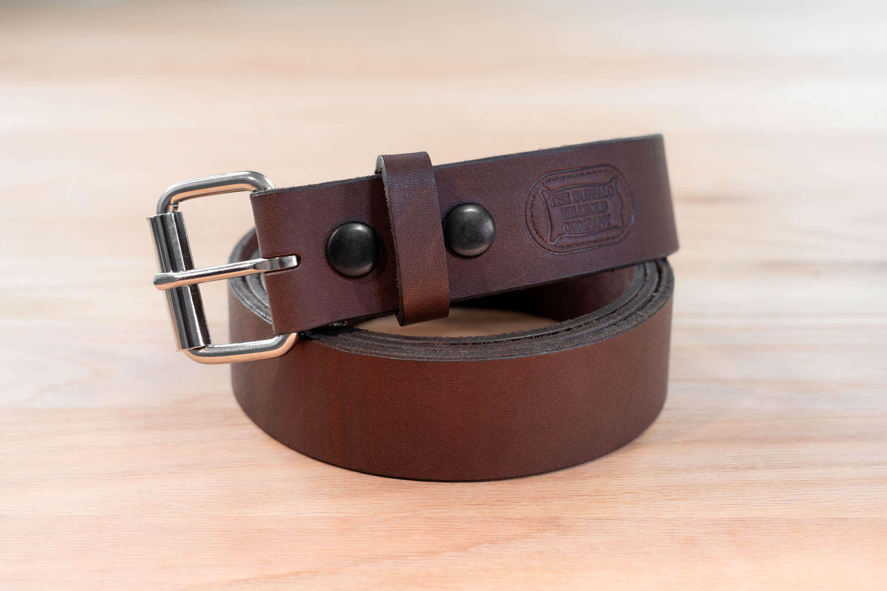 Wide Brown Leather Belt For Men - 1.5 Inches - Made In Usa Wide Brown Leather Belt For Men - 1.5 Inches - Made In Usa