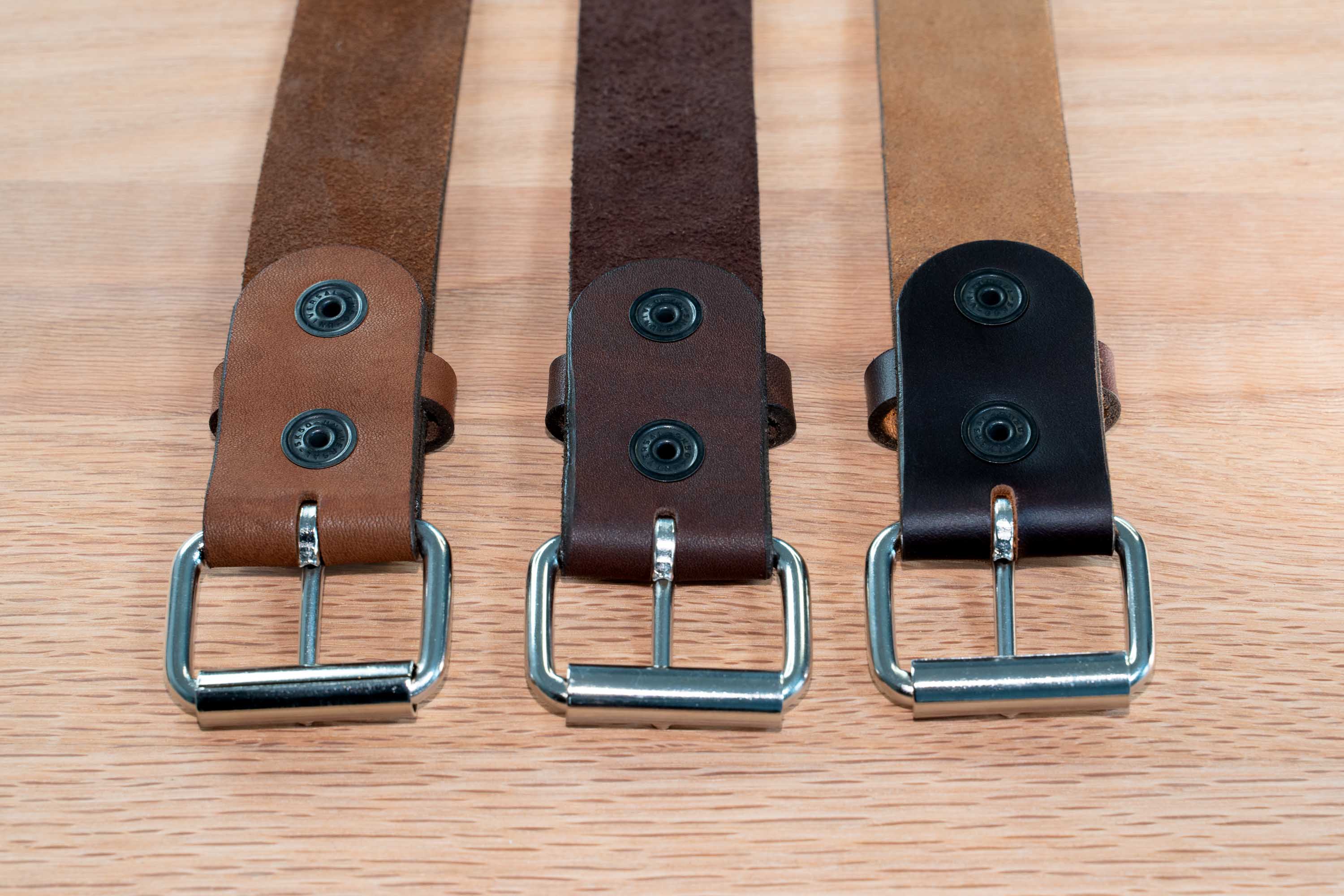 Removable Buckles On The 1.5 Inch Wide Leather Belts Removable Buckles On The 1.5 Inch Wide Leather Belts