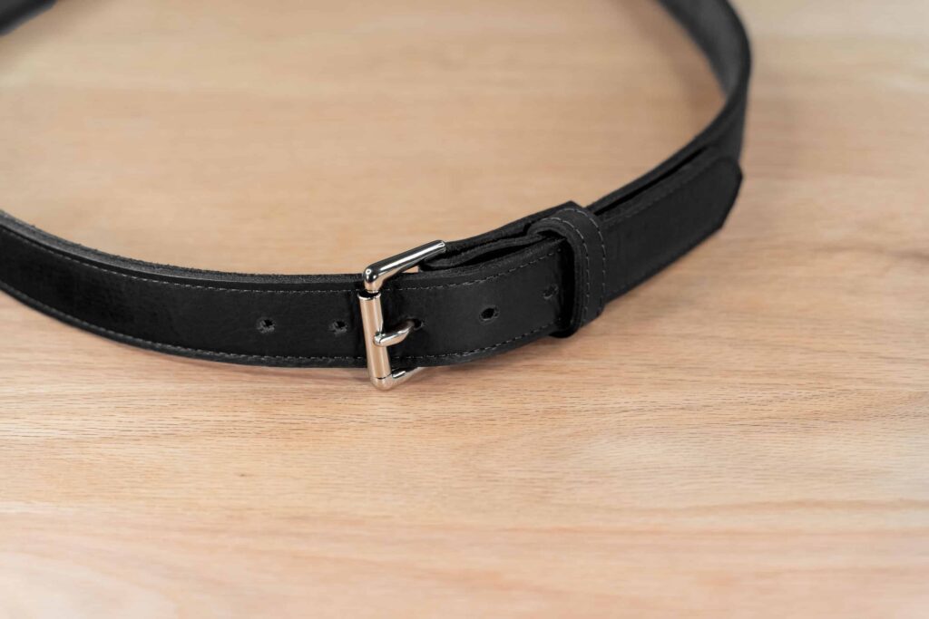 American Bison Leather Belt - Black - 1.25 Inch - Made In Usa American Bison Leather Belt - Black - 1.25 Inch - Made In Usa