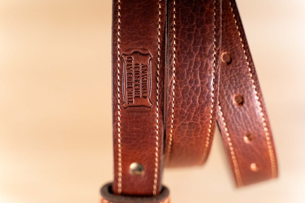 Full Grain Leather Dress Belt - American Chestnut Red Leather