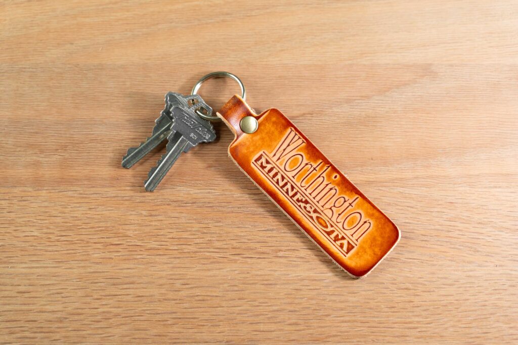 Minnesota Keychains - Full Grain Leather - Made In Minnesota