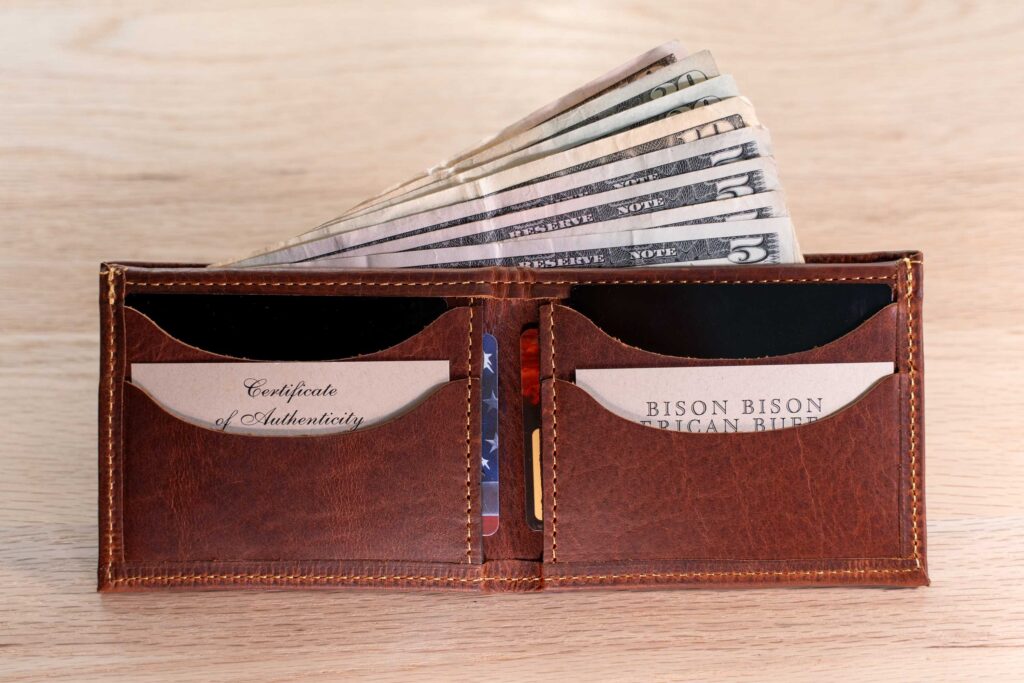 The Buffalo Billfold - Mens Bifold Leather Wallet - Made In Usa The Buffalo Billfold - Mens Bifold Leather Wallet - Made In Usa